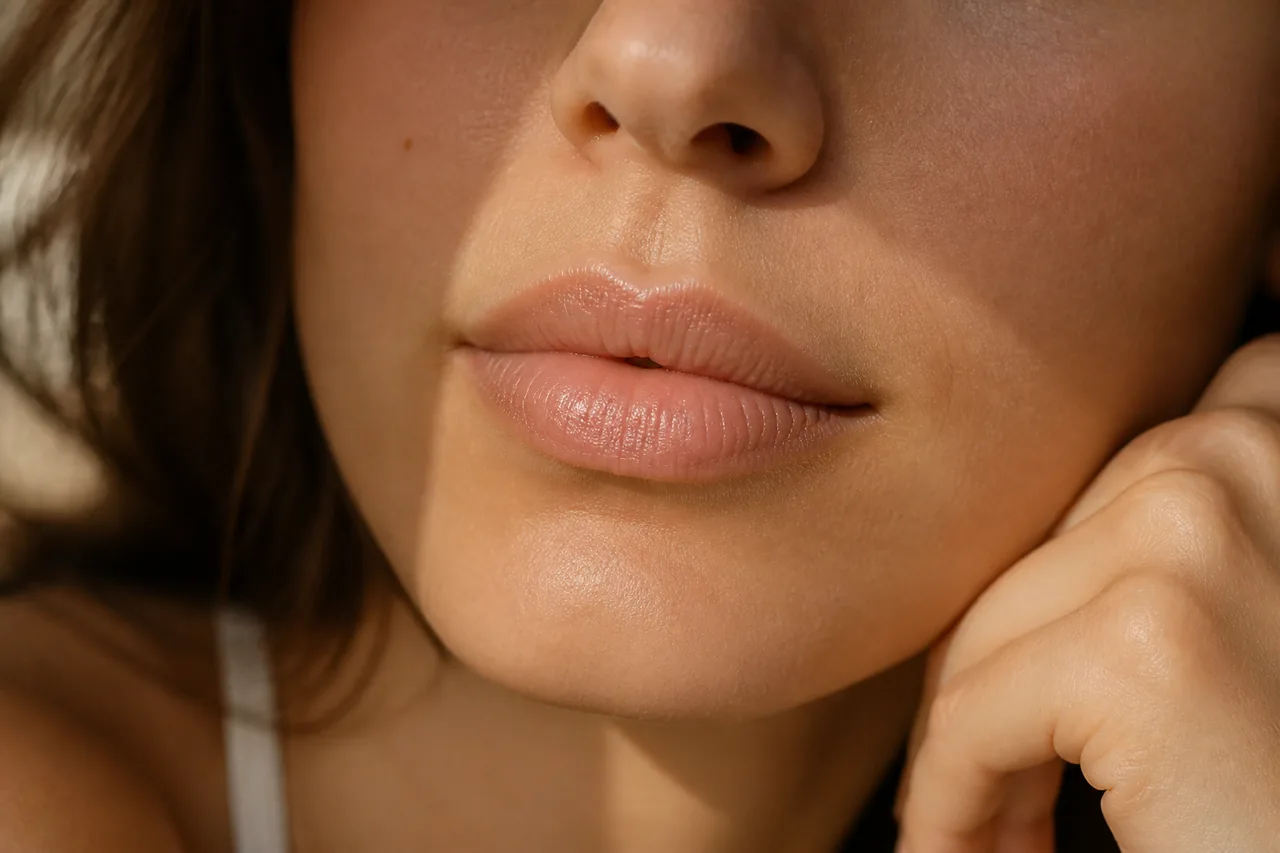 Imagen editorial sobre hidratación y cuidado de labios en Medellín
